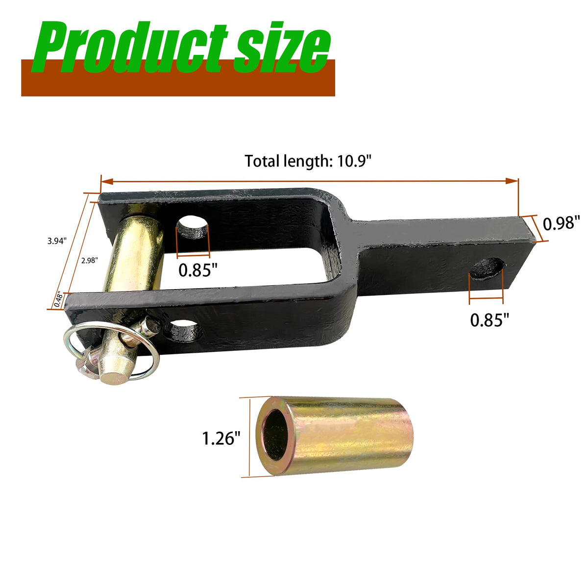 Quick Hitch Adapter with Adapter Sleeve Heavy Steel G6419