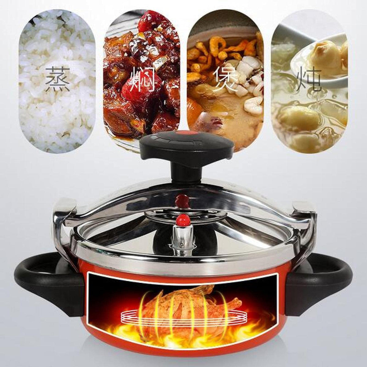 Camping Pressure Cooker Aluminum Alloy 2L Q997128