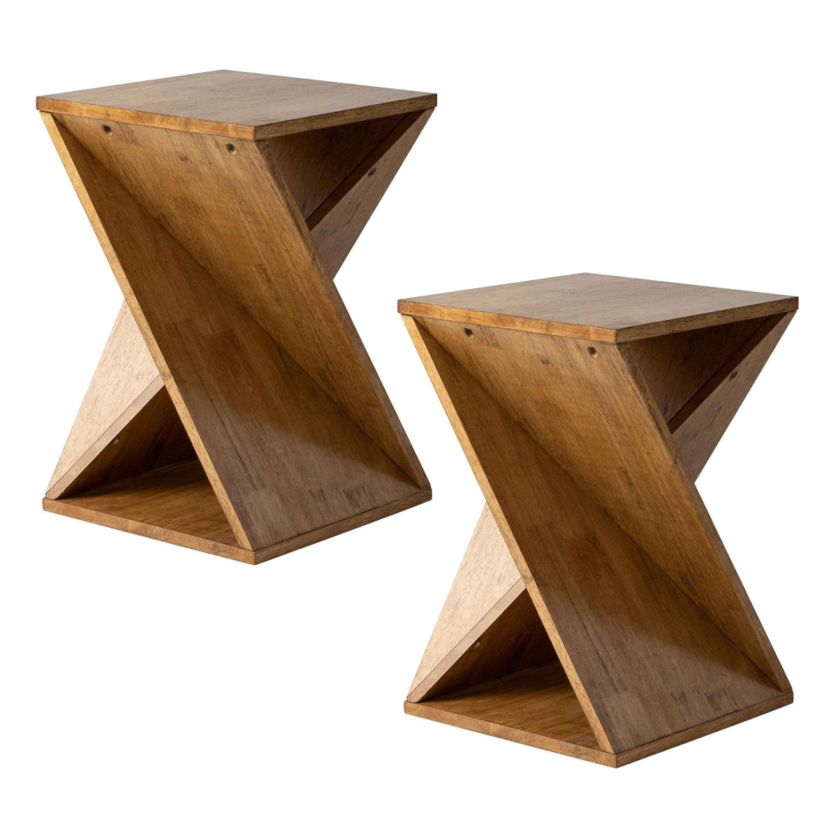 Rustic Farmhouse End Tables Set of 2 T9393