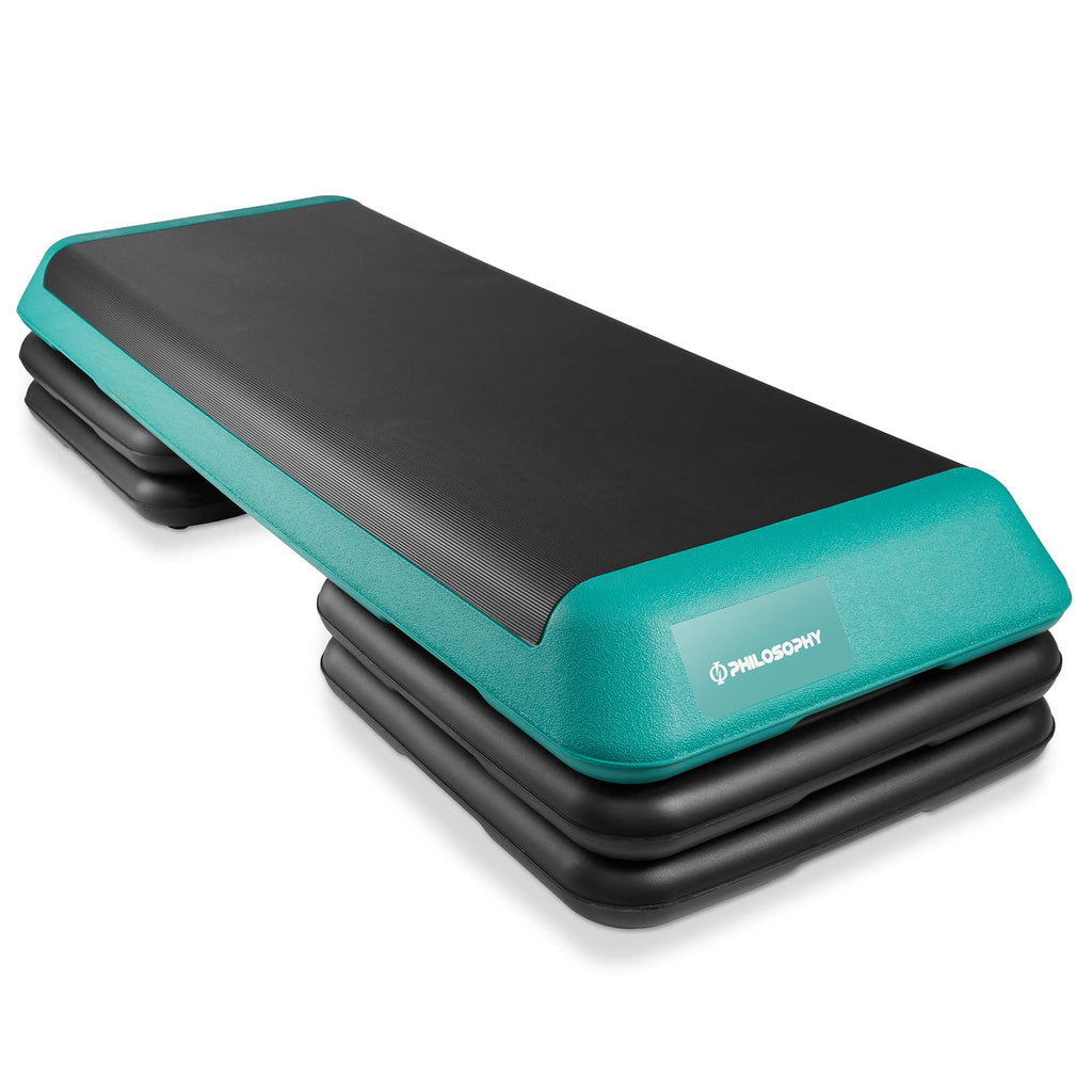 Adjustable Aerobic Exercise Step Platform with 4 Risers R675779