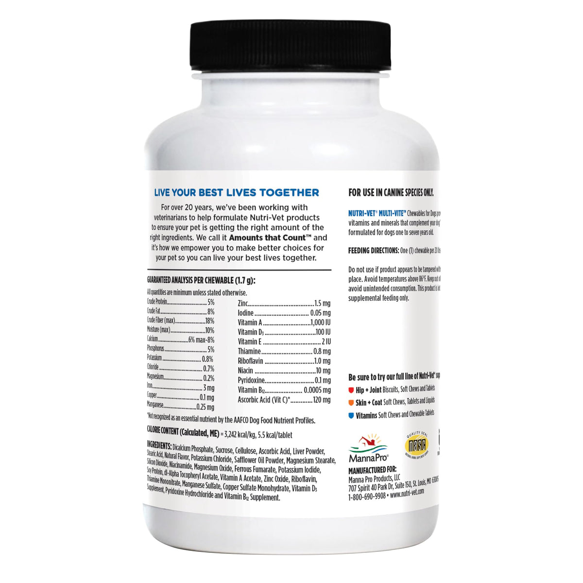 Dog Multivitamin 180 Count T5510
