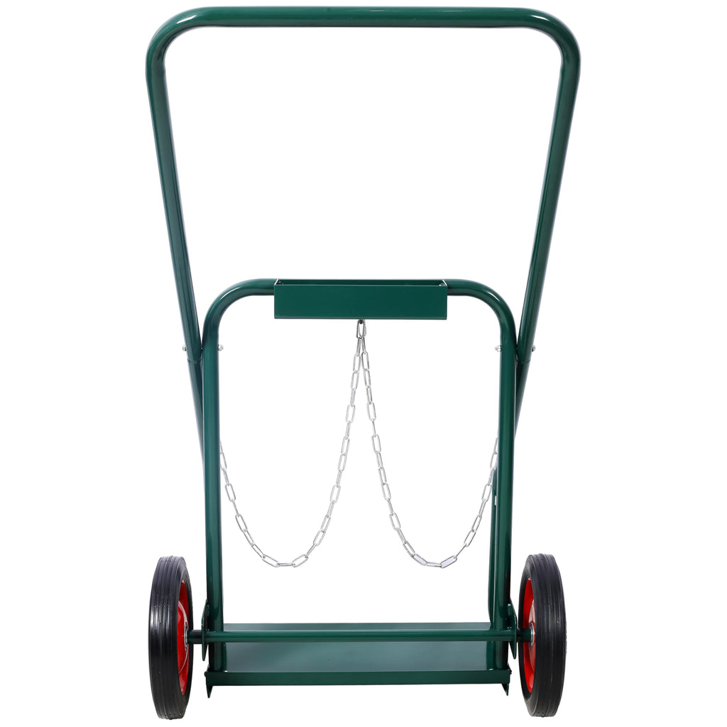 440 lb Capacity Welding Cylinder Hand Truck with 10-Inch Solid Rubber Wheels E3509