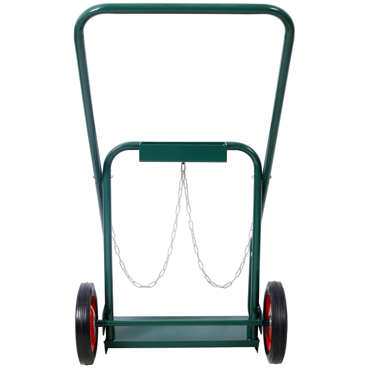 440 lb Capacity Welding Cylinder Hand Truck with 10-Inch Solid Rubber Wheels E3509