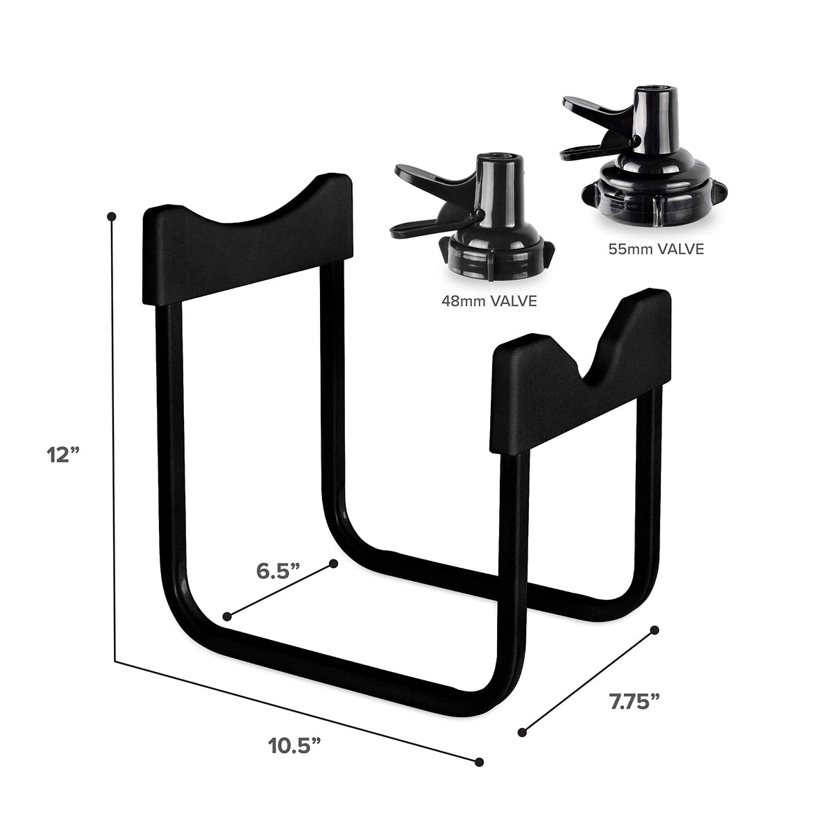 Stainless Steel Water Jug Stand with 2 Dispenser Valves W53641