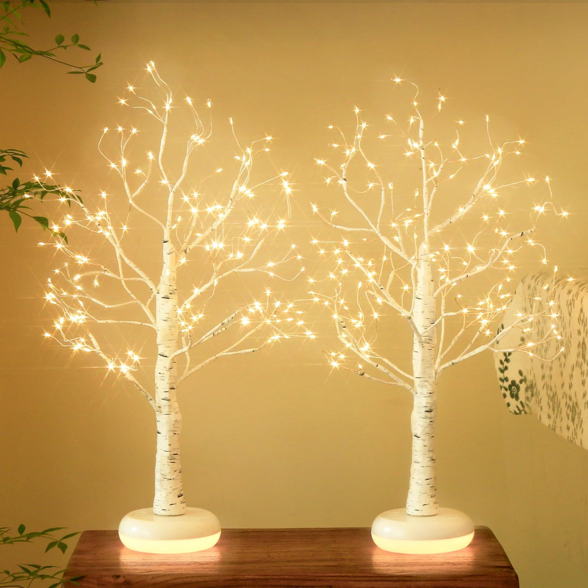 Birch Tree with Lights W875