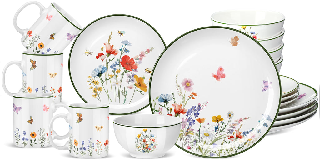 16 Pcs Ceramic Dinnerware Set W583539