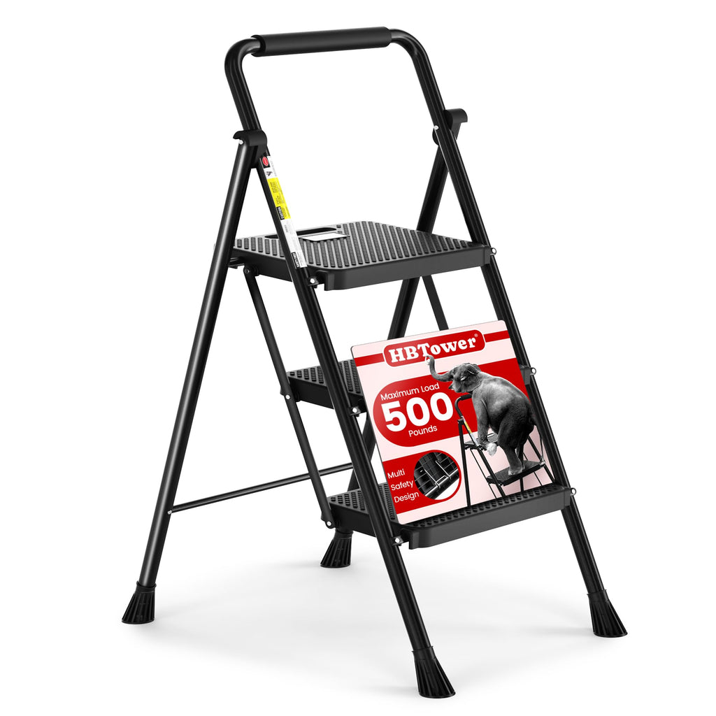 Folding Step Ladder with Anti-Slip Pedal J5411