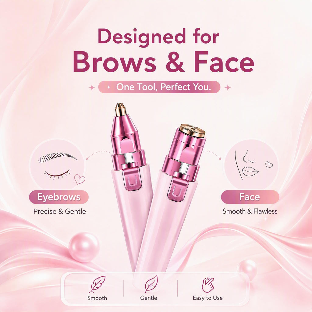 Pink USB Rechargeable Facial Hair Remover I7033