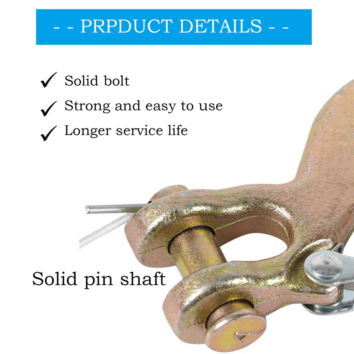3/8 Inch Heavy Duty Forged Clevis Slip Hook with Safety Latch, 18,000 Lbs Capacity S363