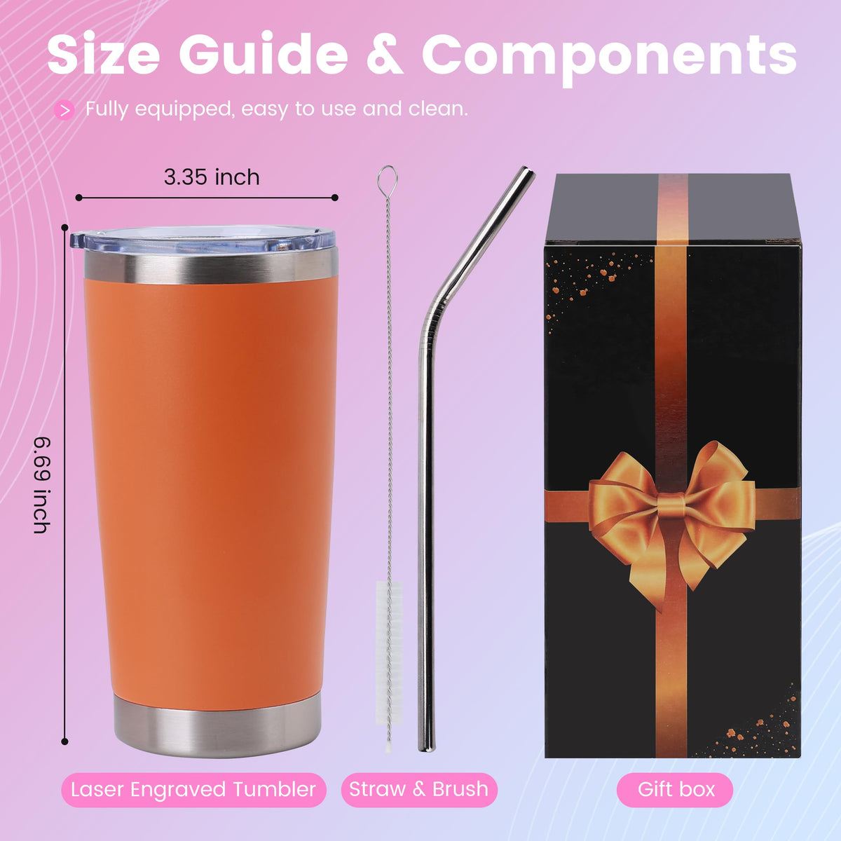 20 oz Insulated Tumblers 12 Pack I3706