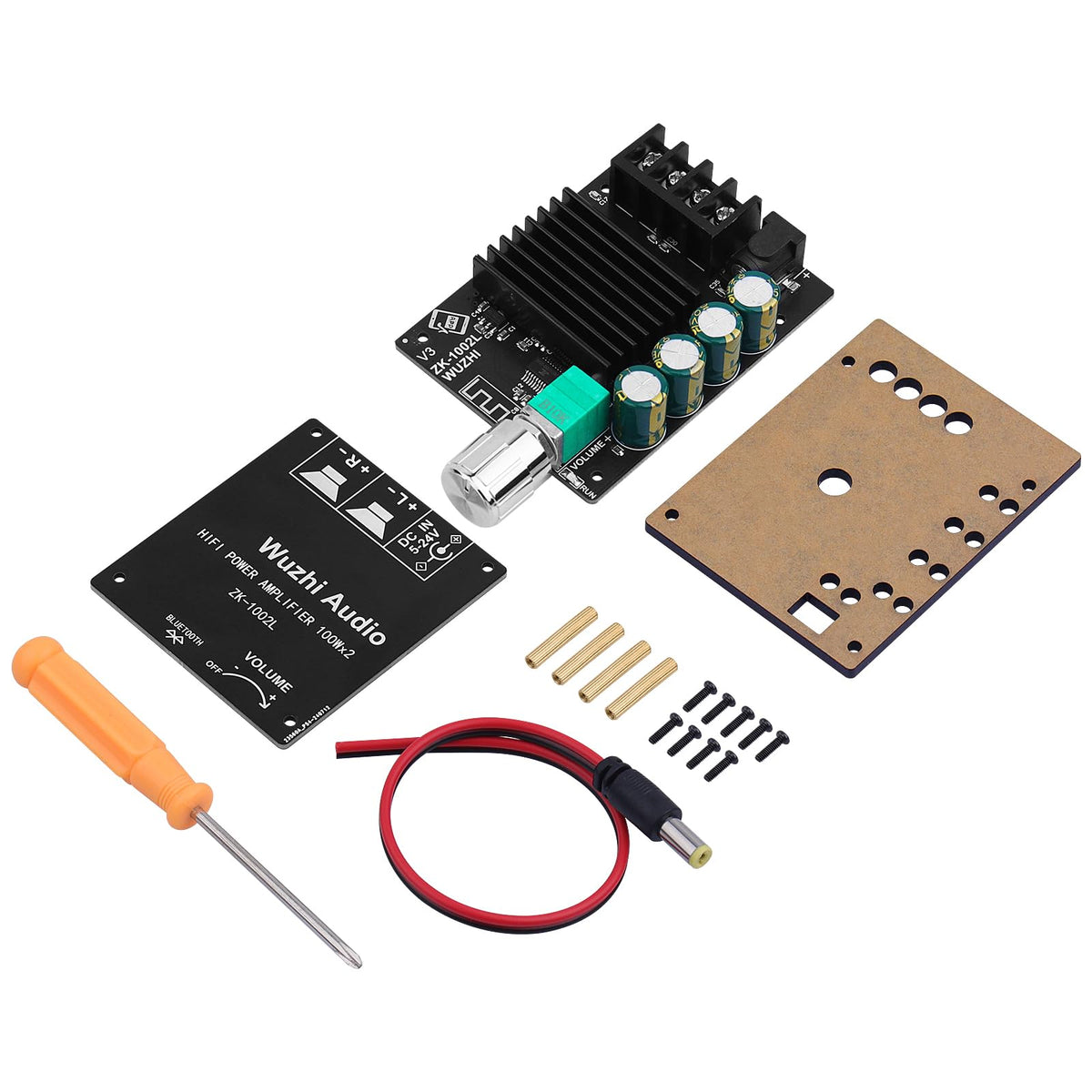 200W Audio Power Amplifier Board with Bluetooth and AUX Inputs I500