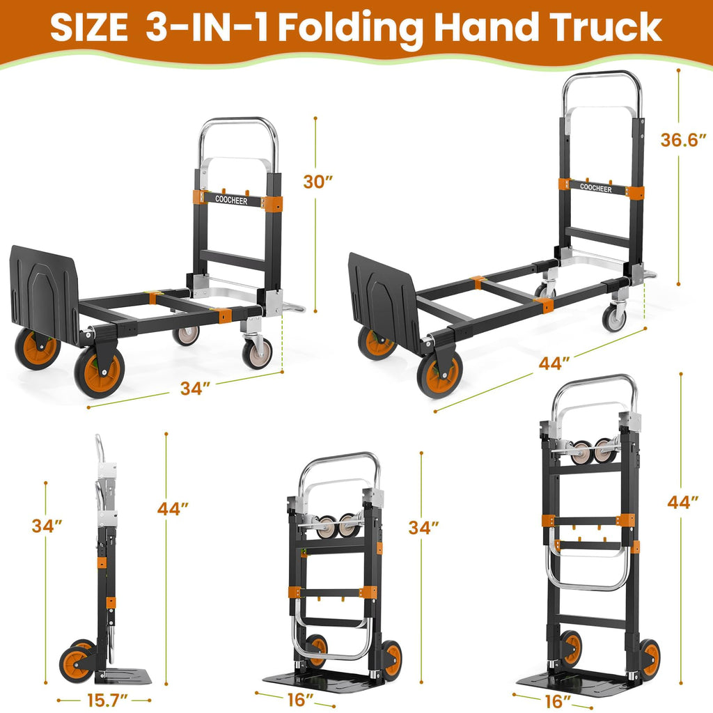 Folding Hand Truck Orange O76236