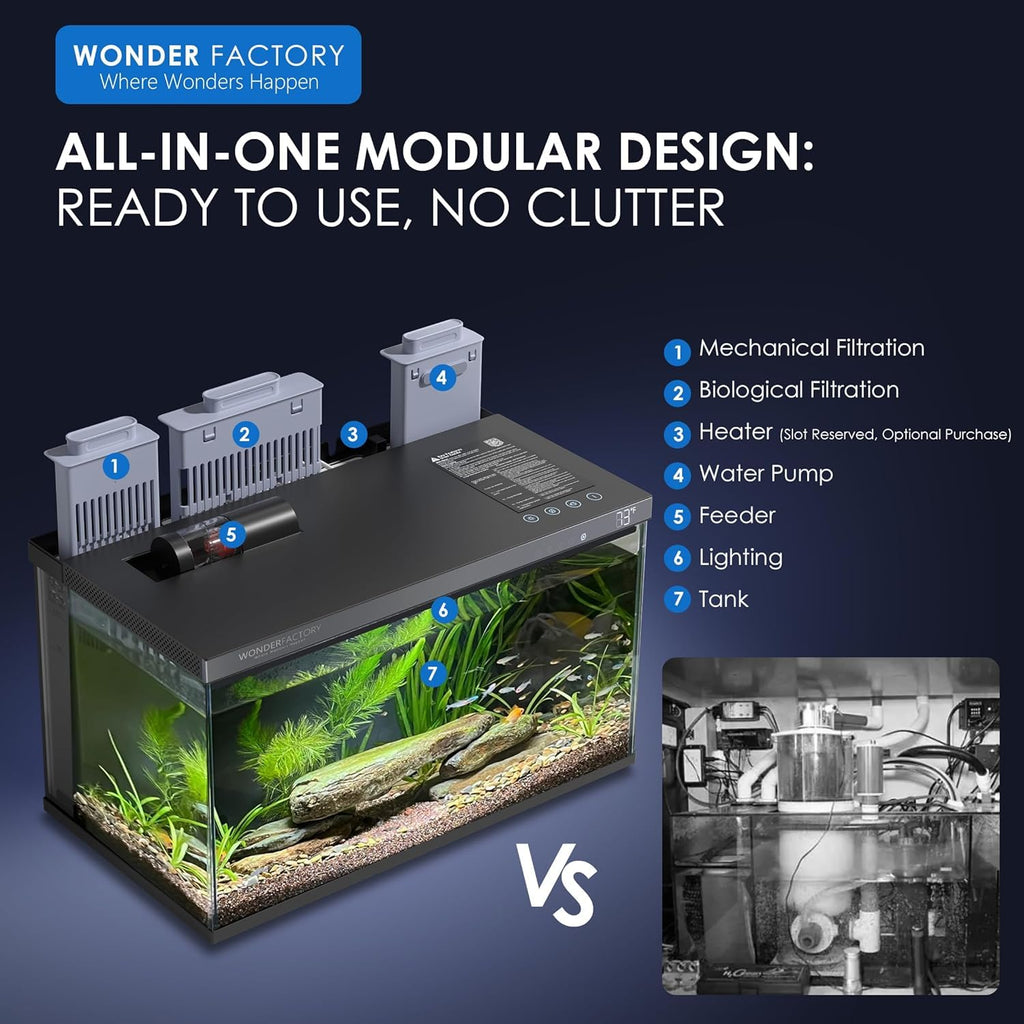 5 Gallon Smart Glass Aquarium Starter Kit B6975