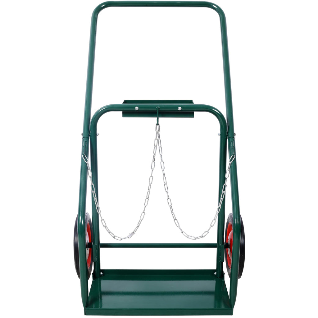 440 lb Capacity Welding Cylinder Hand Truck with 10-Inch Solid Rubber Wheels E3509