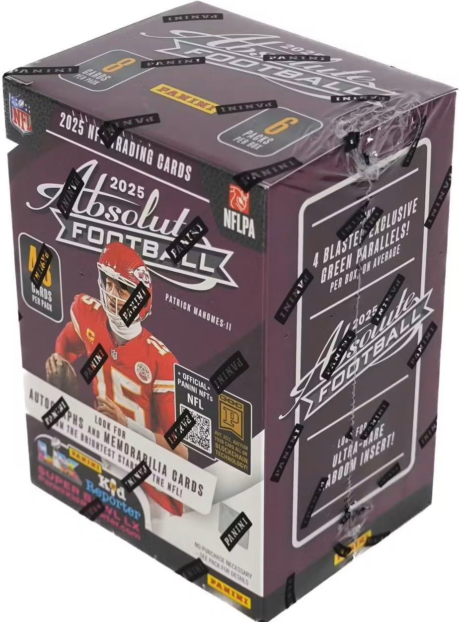 2025 Absolute Football Series Blaster Box with 4 Green Parallels F7138