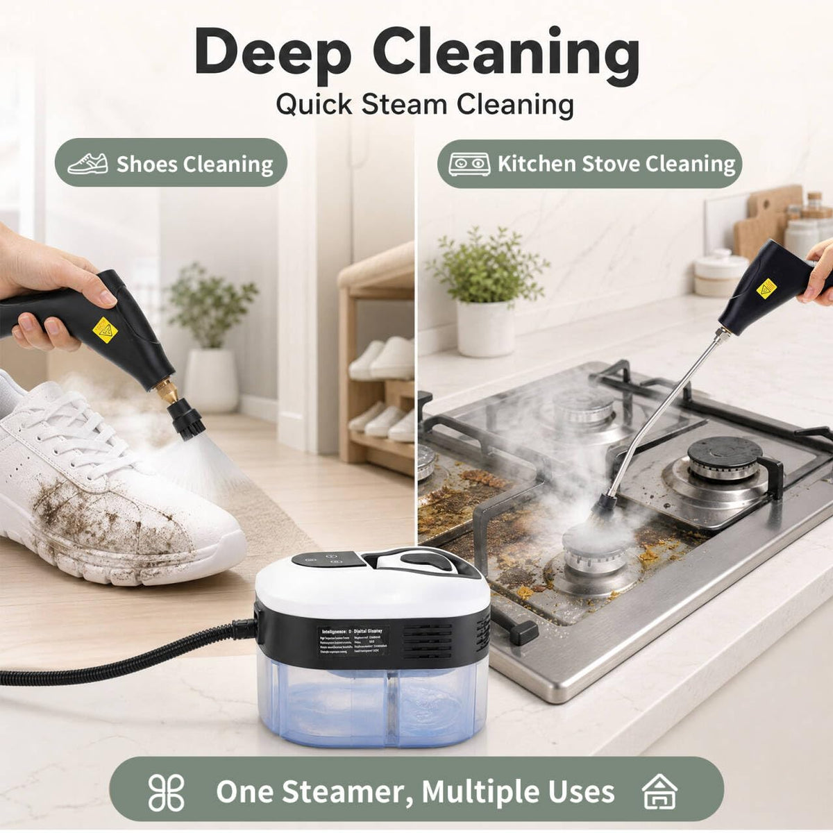 1.8L Pressurized Steam Cleaner N38063