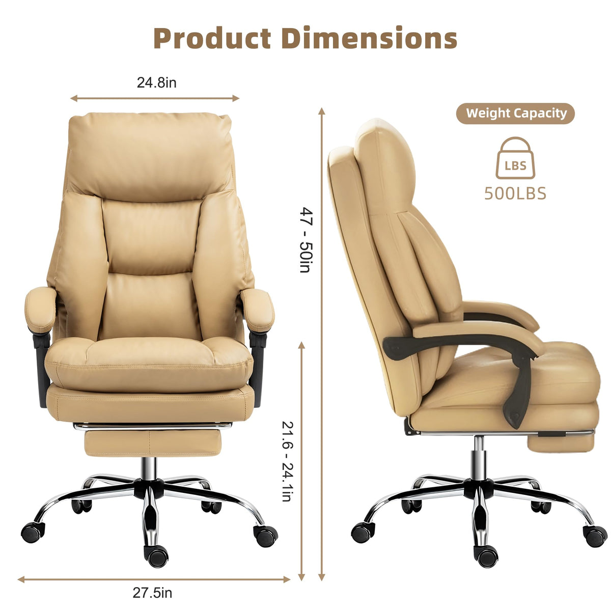 High Back Computer Chair with Soft Cushion G675944