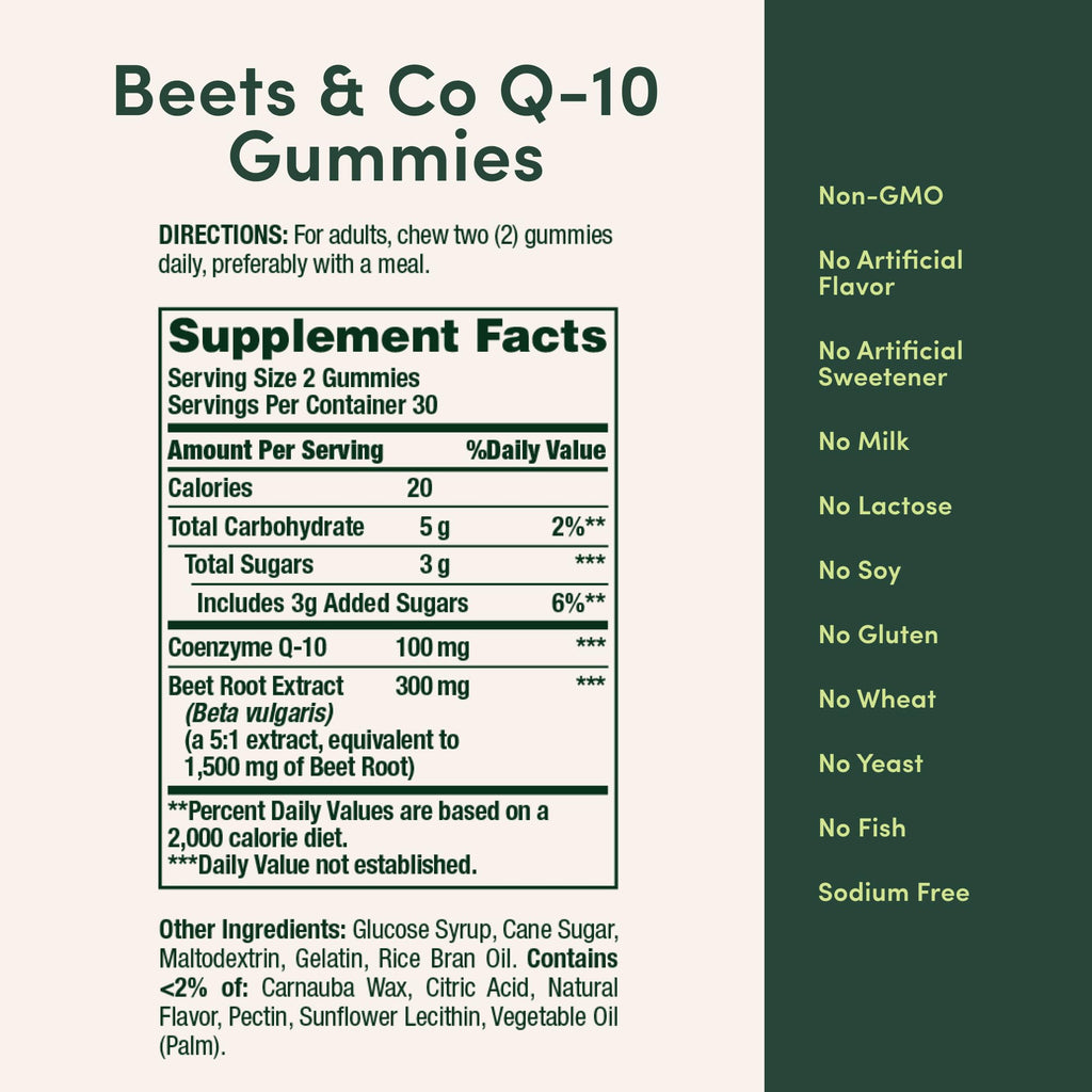 Beets Q-10 Raspberry Flavor 60 Ct N576
