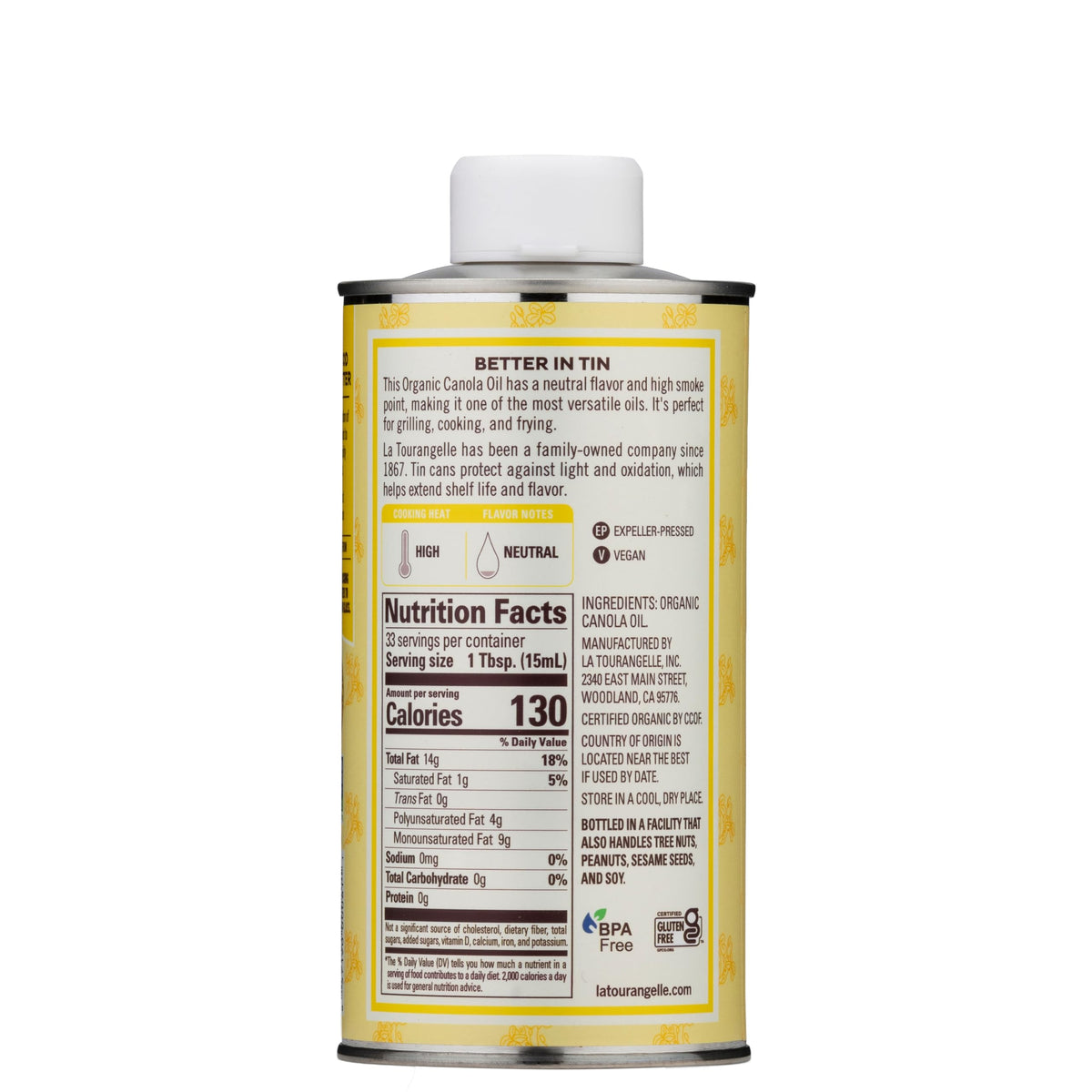 Organic Canola Oil, 16.9 fl oz M392928