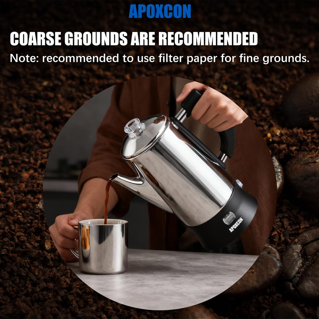 Electric Stainless Steel Coffee Percolator 12 Cup J94091