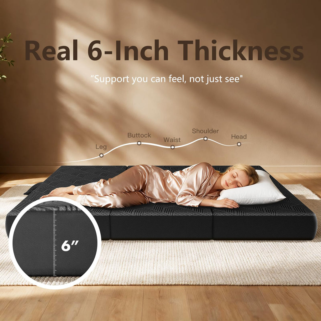6 Inch Full Trifold Mattress N6351