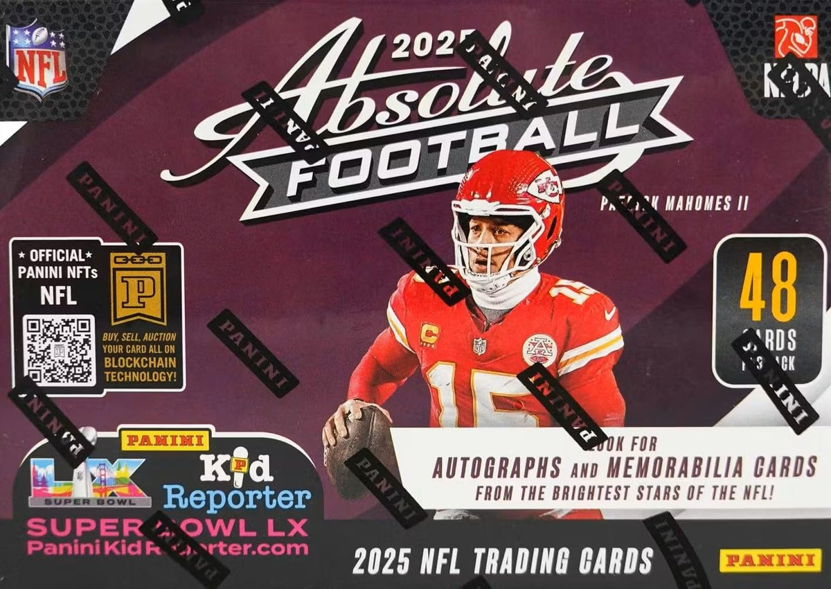 2025 Absolute Football Series Blaster Box with 4 Green Parallels F7138