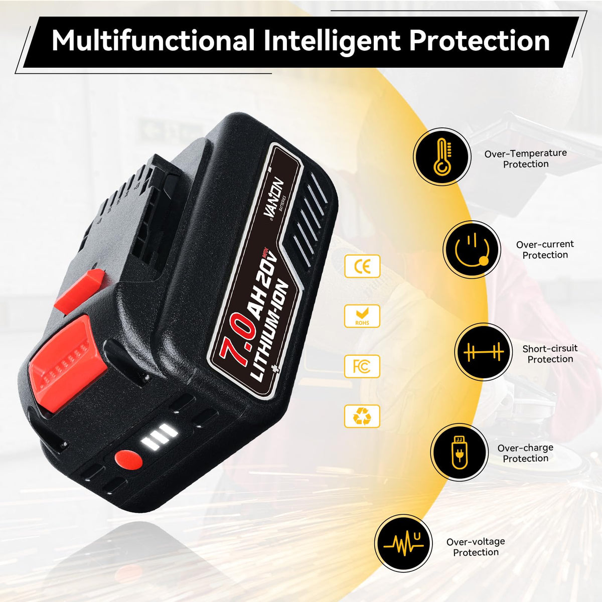 20V 7.0Ah Battery C707