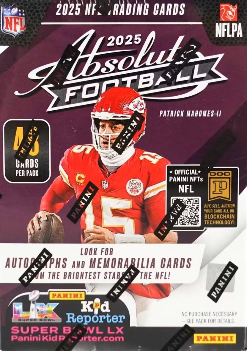 2025 Absolute Football Series Blaster Box with 4 Green Parallels F7138