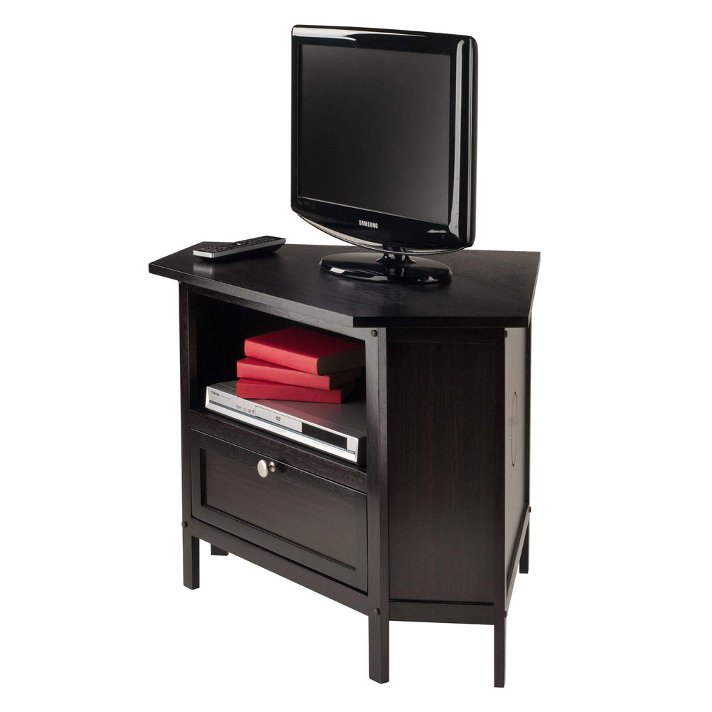 Corner TV Stand, Espresso A9079