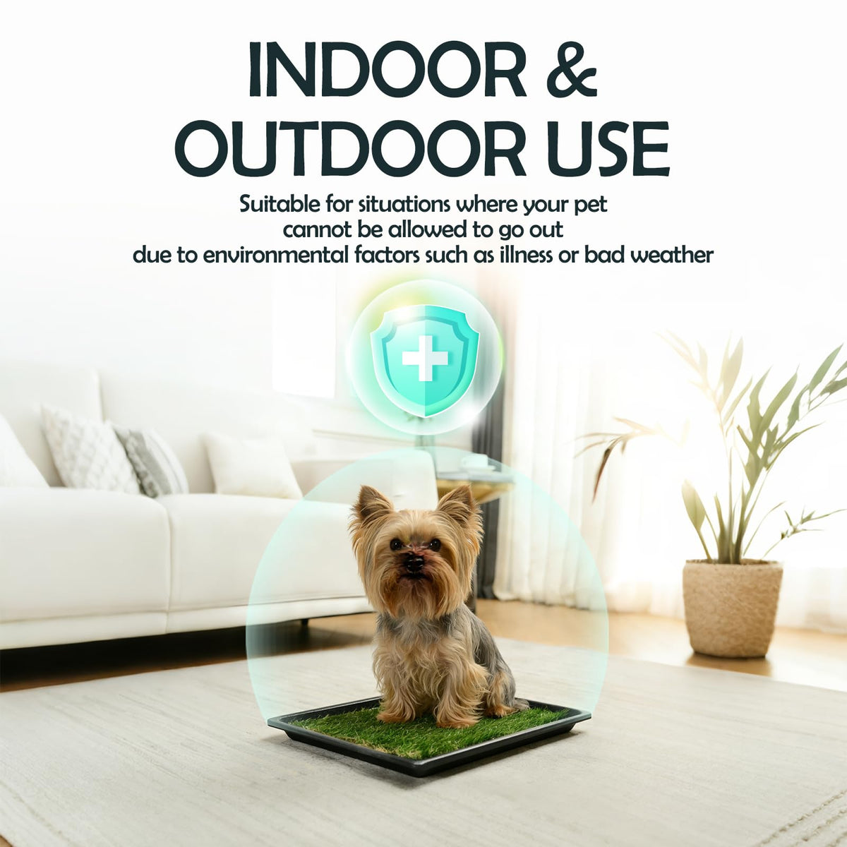 Extra Small Dog Grass Pee Pads with Tray R228