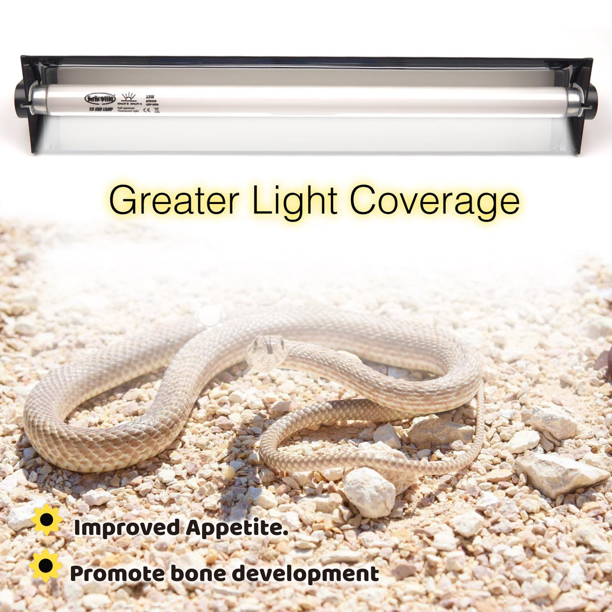 15W UVB Reptile Light Kit 18 inches F318
