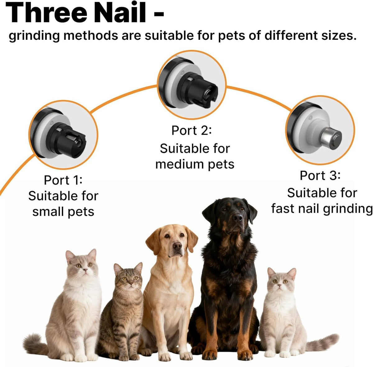 Dog Nail Scratch Board with Hand Strap + Dog Nail Grinder K58601