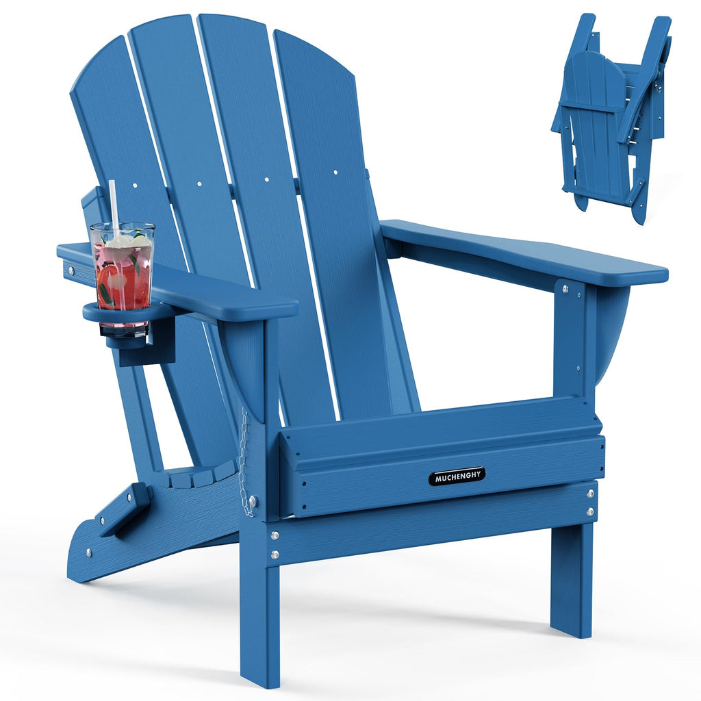 Folding Adirondack Chair Navy Blue T983014
