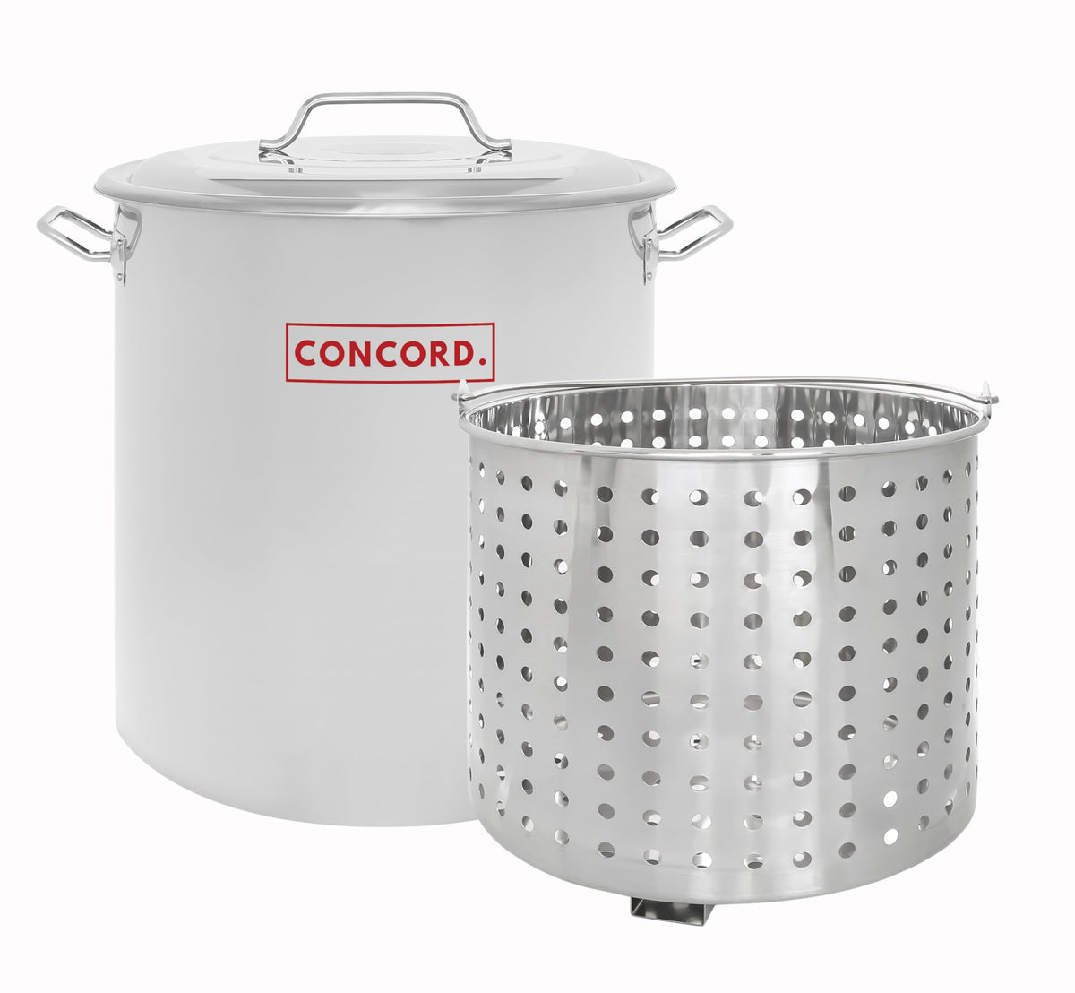 40 Quart Stainless Steel Stock Pot with Steamer Basket and Propane Stove I556