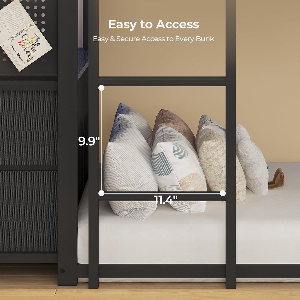 Triple Bunk Bed with 6 Storage Drawers O8135