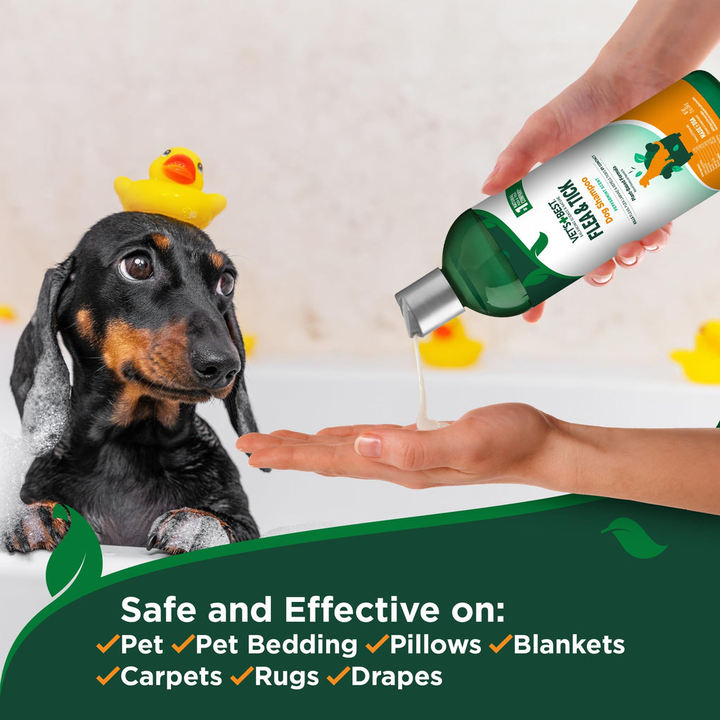 32 oz Flea and Tick Spray + 12 oz Dog Shampoo I383