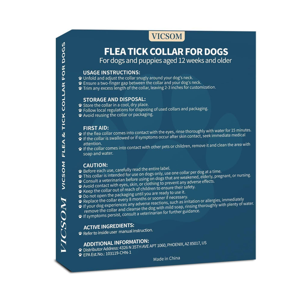 Flea Collar for Dogs 4 Pack I402