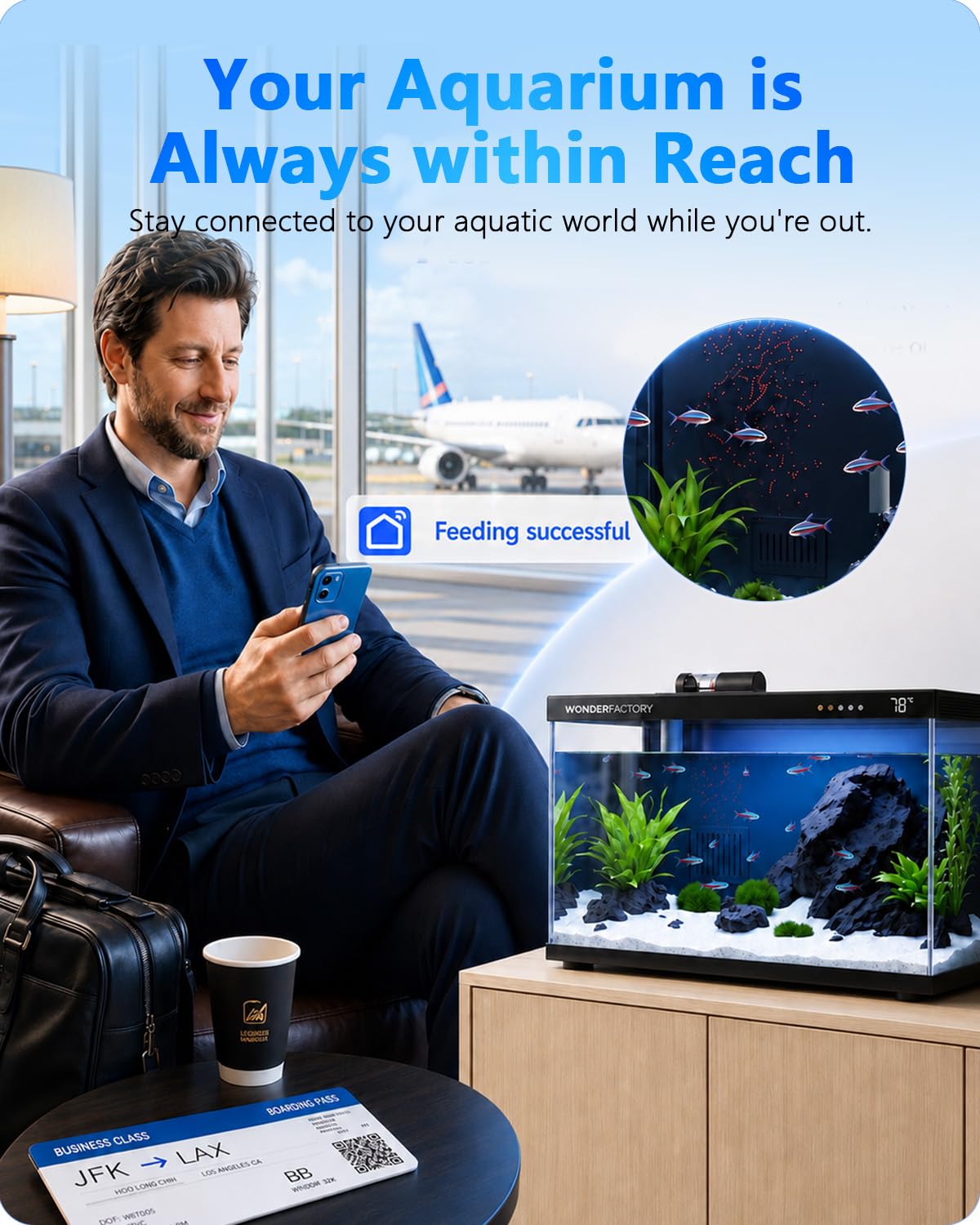 5 Gallon Smart Glass Aquarium Starter Kit B6975