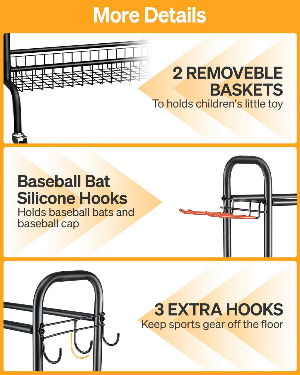4 Tier Basketball Rack with Wheels H4642