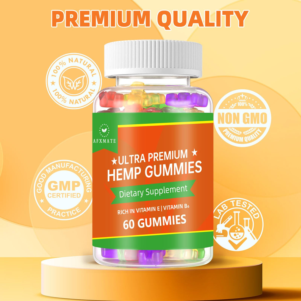 Hemp Gummies 120 Gummies T5626