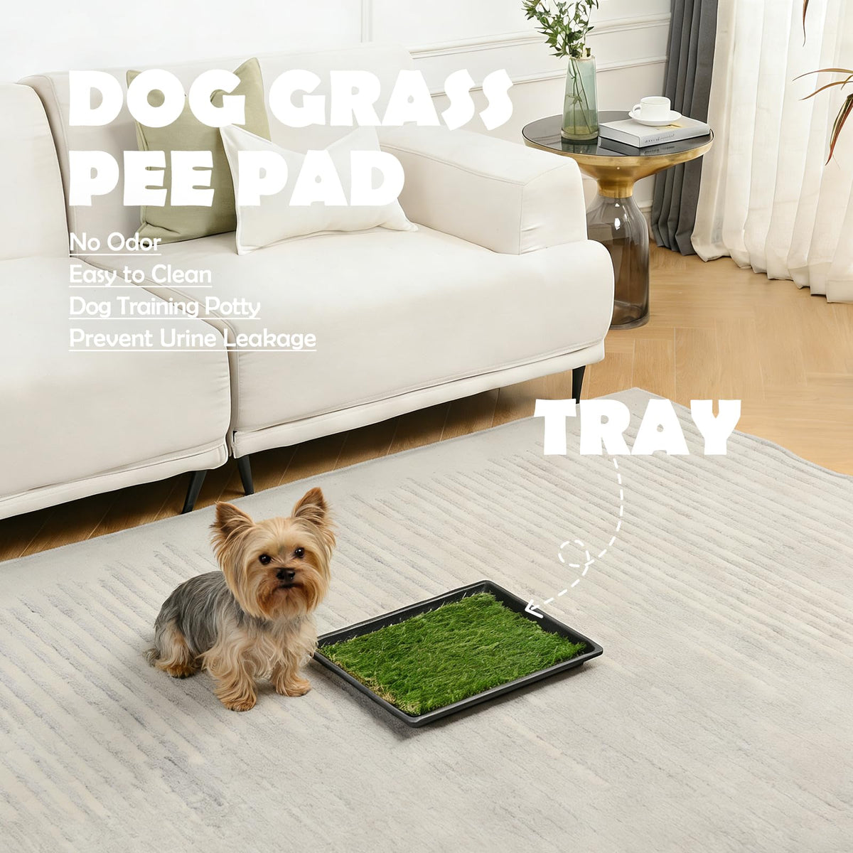 Extra Small Dog Grass Pee Pads with Tray R228