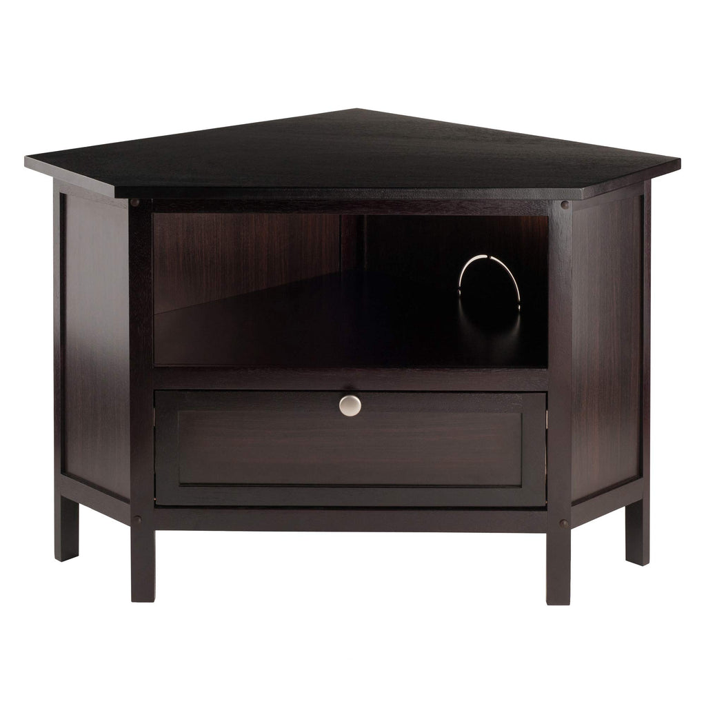 Corner TV Stand, Espresso A9079