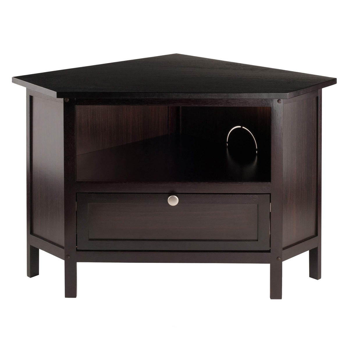 Corner TV Stand, Espresso A9079