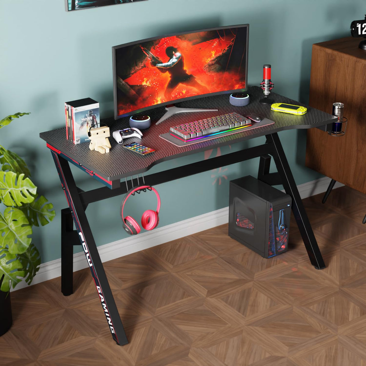 47" R-Shaped Gaming Table L98908