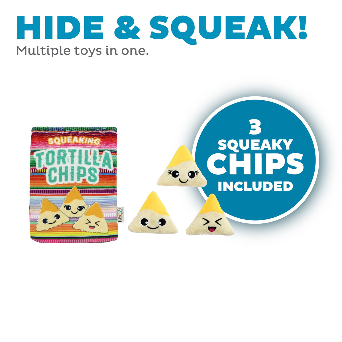 Tortilla Chips Puzzle Squeaky Dog Toys N571028
