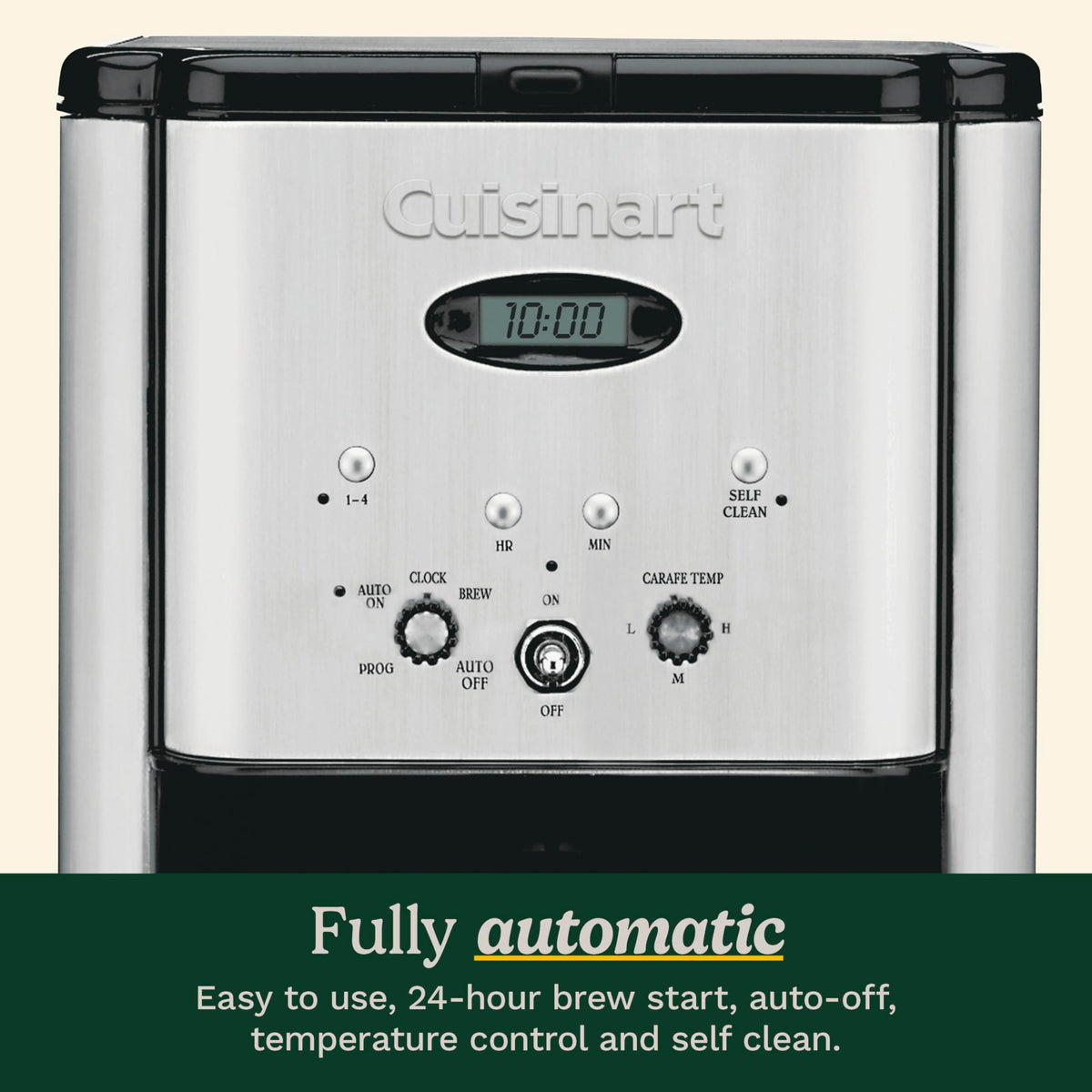 12 Cup Black Stainless Steel Coffee Maker Z20469