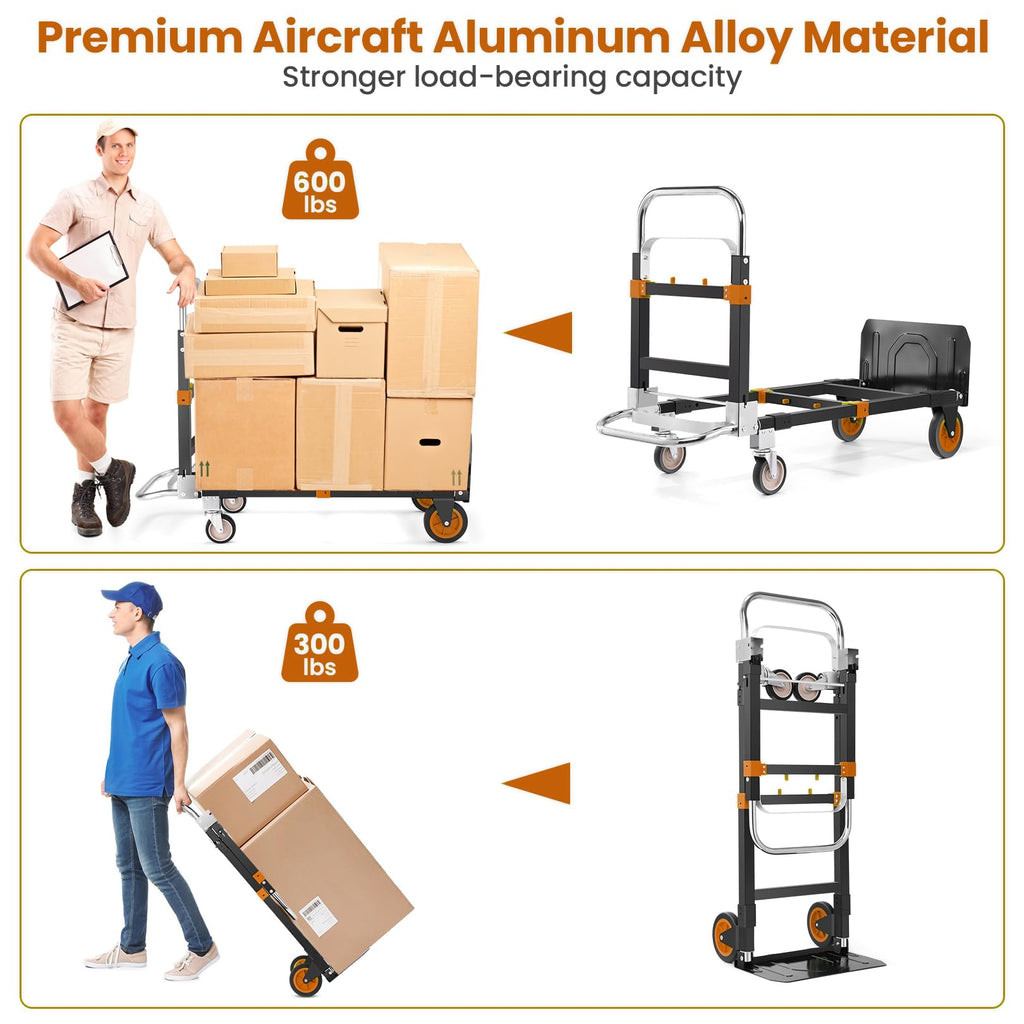 Folding Hand Truck Orange O76236