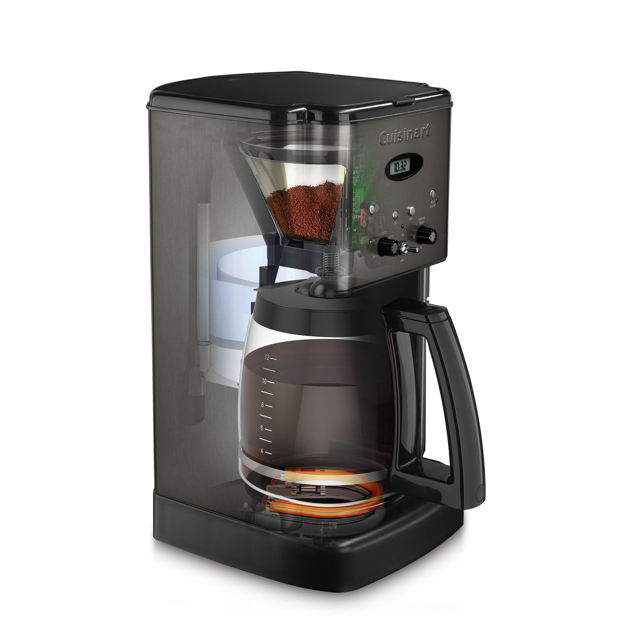12 Cup Black Stainless Steel Coffee Maker Z20469