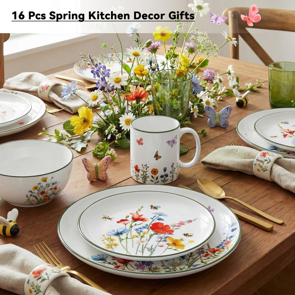 16 Pcs Ceramic Dinnerware Set W583539