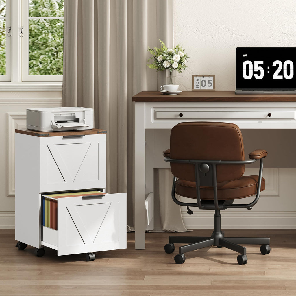 2 Drawers Rolling File Cabinet J4633